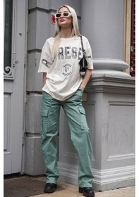 Resim Madmext Mint Yeşili Cep Detaylı Kargo Pantolon Mg1602-mint Yeşili Mint Yeşili 