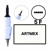 Resim H RUN GLOBAL 10 Adet F5 ( Artmex ) Değiştirilebilir Kartuş Kalıcı Makyaj Ucu (İğne) 