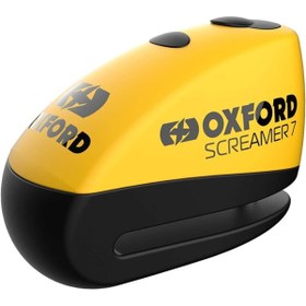 Resim Oxford Screamer7 Uyumlu Alarmlı Disk Kilidi Sarı 