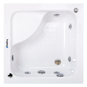 Resim Kare Küvet | Jakuzi | h: 45cm | Mod - 90x90 / Kırmızı / 1 Kişilik 