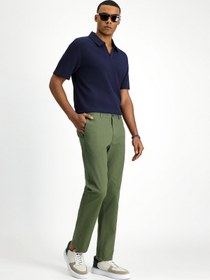 Resim Kiğılı Relaxed Fit Rahat Kesim Likralı Kanvas / Chino Pantolon 