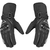 Resim Geeksen Kışlık Motosiklet Eldiveni - Gece Yansıtmalı, Su Geçirmez, Dokunmatik Uyumlu Siyah, Xl 