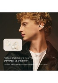 Resim Soundpeats Pop Clip Open-Ear Enc Ows Bluetooth 5.4 Kablosuz Kulaklık 