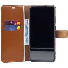 Resim Samsung Galaxy A33 5G Kapaklı Kılıf Suni Deri, Kartlık Cüzdan Bölmeli Mıknatıslı Kapatma kopçalı 