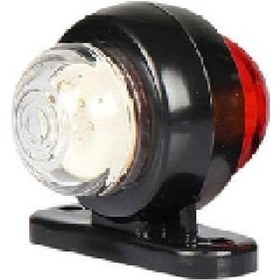 Resim Süper Mini Lamba 2 Led'li 12v-24v Beyaz - Kırmızı - Fr0100-wr 