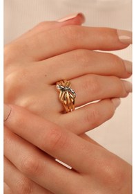 Resim Çgk Çiğdem Gürel Kuyumculuk Altın Anne Yüzüğü Yaldız 