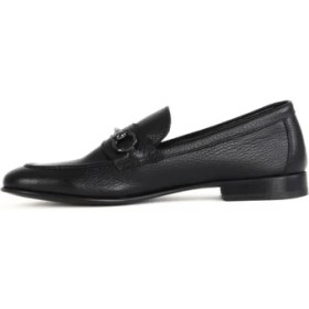 Resim Bueno Shoes Siyah Flotter Deri Erkek Klasik Ayakkabı 10MA229555 10MA229555 