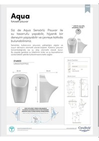 Resim Turkuaz Seramik Cerastyle Aqua Fotoselli Pisuar 
