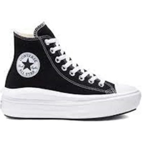 Resim Converse Chuck Taylor All Star Move Hi Kadın Siyah Sneaker 568497C 