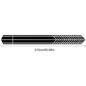 Resim Besthome1 Araba Pvc Sırt Çizgisi Dekorasyon, Kendi Kendine Yapıştırıcı, Dayanıklı, Siyah, D-700 Şerit 