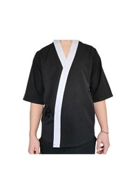 Resim Formteks Sushi Şef Kimono Ceketi Siyah Beyaz Kırmızı 