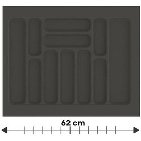 Resim Çekmece İçi Kaşıklık, Düzenleyici, Organizatör 62 Cm X 49 Cm Antrasit 