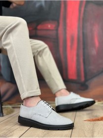 Resim aradimtaradim BA0003 Bağcıklı Klasik Spor Gri Renk Siyah Taban Keten Yüksek Taban Casual Erkek Ayakkabı 