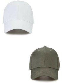 Resim Genel Markalar Basic Kep Şapka 2'li Set Unisex Ayarlanabilir Spor Şapkalar 