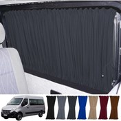 Resim Oto Pandami Renault Master 3. Nesil Uzun Şase 2010+ Uyumlu Füme Raylı Oto Perde Takımı 