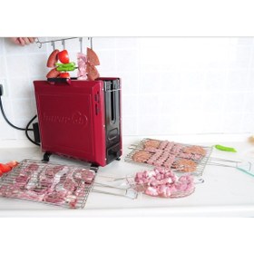 Resim Hararet Akıllı Izgara Elektrikli Izgara Dikey Mangal 