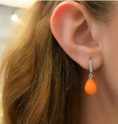 Resim Stela Mercan Damla Küpe 