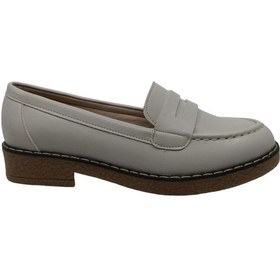 Resim Zerhan 2404 Kadın Krem Günlük Kullanım Loafer Ayakkabı Krem 