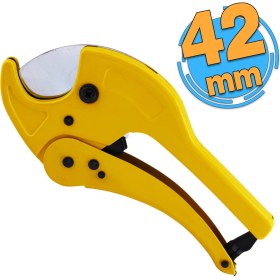 Resim Boru Kesme Makası Büyük 42 mm Otomatik Bahçe Hortum Kesici Makası Su Tesisatı Pprc Pvc Plastik 
