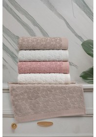 Resim Estate Asorti Jakarlı Bambu 4'lü Banyo Havlusu Çok Renkli 