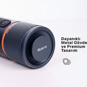 Resim 4Berry Taşınabilir Kahve Makinesi Pro Max – Şarjlı, Taşınabilir, Kapsül ve Toz Kahve Uyumlu MAVI 