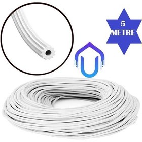 Resim Beyaz Sineklik Teli Contası Fitili 5 Metre 