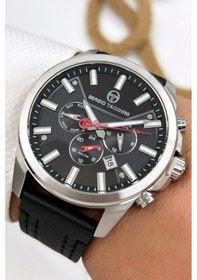 Resim Sergio Tacchini Premium Lüx Deri Kordon Erkek Kol Saati Stsd003 Siyah - Gümüş 