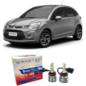 Resim Citroen C3 Led Xenon Kısa Far Ampulü H7 Duo Yeni Seri Beyaz 2002 - 2016 