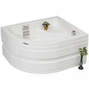 Resim Waterway Palma Oturmalı Mini Oval Küvet 100x80 H:43 Gövde+metal Ayak+ön Panel 