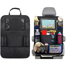 Resim ZEYZEN Araba Koltuk Organizer Araç Koltuk Arkası Koruyucu Tablet Telefon Gazete Tutucu Oto Düzenleyici 