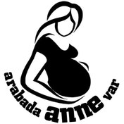 Resim Arabada Anne Var Sticker Oto-motor-laptop-duvar-dekor 20 X 20 Cm 