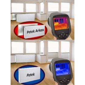 Resim Silver Global Petek Kalorifer Radyatör Arkası Folyolu Plaka Isı Yalıtım Levhası Petek Yalıtım Levhası 5 Adet 