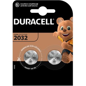 Resim Duracell CR2032 Lityum 3V Düğme Pil 2'li Paket 