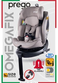 Resim Prego Omegafix Alarmlı 360 Derece Dönebilen -0-36 Kg -i-size Belgeli - Destek Ayaklı Oto Koltuğu 