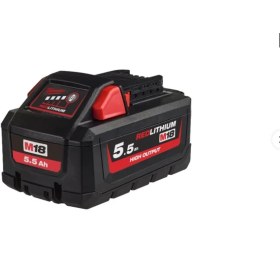 Resim Milwaukee M18HB5,5 Hıghoutput Redlithium-Ion 18V. 5,5AH Akü 