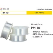 Resim 1mm 1250 METRE PMMA UÇTAN IŞIMA FİBER OPTİK AYDINLATMA KABLOSU 