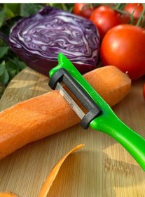 Resim Solingen Pırıltılı Yeşil Dik Soyacak Paslanmaz Alman Çeliği, Ergonomik Sap, Yüksek Keskinlik-264 Yeşil 