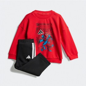Resim adidas Marvel Spiderman Çocuk Kırmızı Eşofman Takımı Jv7371 Kırmızı 