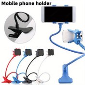 Resim 360 Derece Ayarlanabilir Cep Telefonu Tutucu - Yatak, Masa ve Araba İçin Çoklu Klipsli Esnek Stand | Tüm Cihazlar İçin Evrensel Uyum, Siyah Plastik Tasarım, Yatak Masa Aksesuarı | Modern Telefon Tutucu | Dayanıklı Plastik Tutucu, Telefon Tutucu Montajı 