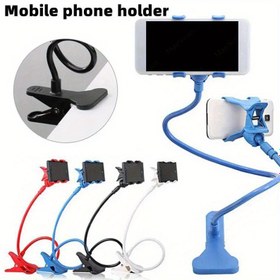 Resim 360 Derece Ayarlanabilir Cep Telefonu Tutucu - Yatak, Masa ve Araba İçin Çoklu Klipsli Esnek Stand | Tüm Cihazlar İçin Evrensel Uyum, Siyah Plastik Tasarım, Yatak Masa Aksesuarı | Modern Telefon Tutucu | Dayanıklı Plastik Tutucu, Telefon Tutucu Montajı 