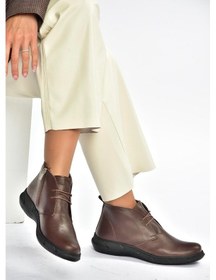 Resim Fox Shoes V398553603 Kahverengi Hakiki Deri Kadın Bot Kahverengi-hakiki Deri 