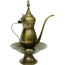 Resim İbrik Sahanlı Antik Kabartmalı Dekoratif Hediyelik 