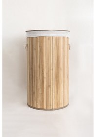 Resim Koza Home Meander Yuvarlak Bambu Çamaşır Sepeti 35x61 55lt 5113 439726 Diğer 