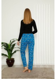 Resim Akbeniz Kadın Pamuklu Alt Pijama 27382 - S Saks 