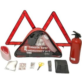 Resim Eagle TS 052 Üçgen Bez Çantalı Trafik Seti (Tüvtürk Uyumlu) 