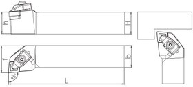 Resim T Sistem - ISO TCLNR/L 95° Dış Çap Torna Kalemi 