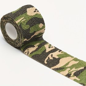 Resim 1 adet 5cm x 4.5m Evrensel Kamuflaj Kendinden Yapışkanlı Kumaş Bant - Avcılık Ekipmanı, Kamera ve Açık Hava Kullanımı için Esnek, Nefes Alabilen Malzeme - İdeal Babalar Günü Hediyesi, Avcılık Ekipmanı Aksesuarı | Kamuflaj Bantı | Polipropilen Bant 