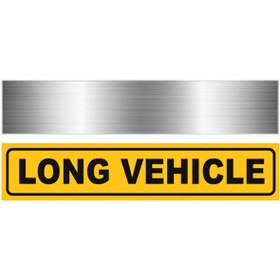 Resim opersan LONG VEHICLE TEHLİKE İŞARET PLAKASI 500X110 MM 