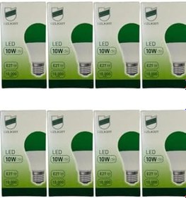 Resim LED Ampul, 10W (75W Eşdeğeri), 8200K Yeşil Işık, E27 Duylu, 8 Adet 