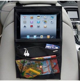 Resim 2 Adet Araç Tablet Tutucu Oto Koltuk Arkası Koruyucu Eşya Düzenleyici Oto Koltuk Arkalığı Organizer 